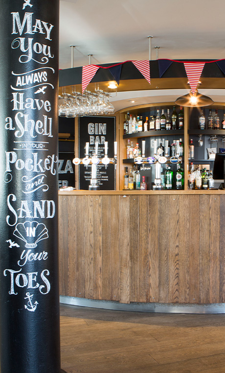Internal shot of The Seacroft Pub and Restaurant in North Wales close to the Dublin ferry in Holyhead